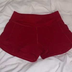 Speed up 4” shorts in Red